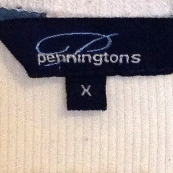 Penningtons Women's White Tank Top Size X Stretchy Gym Sports Casual Activewear - Picture 5 of 6